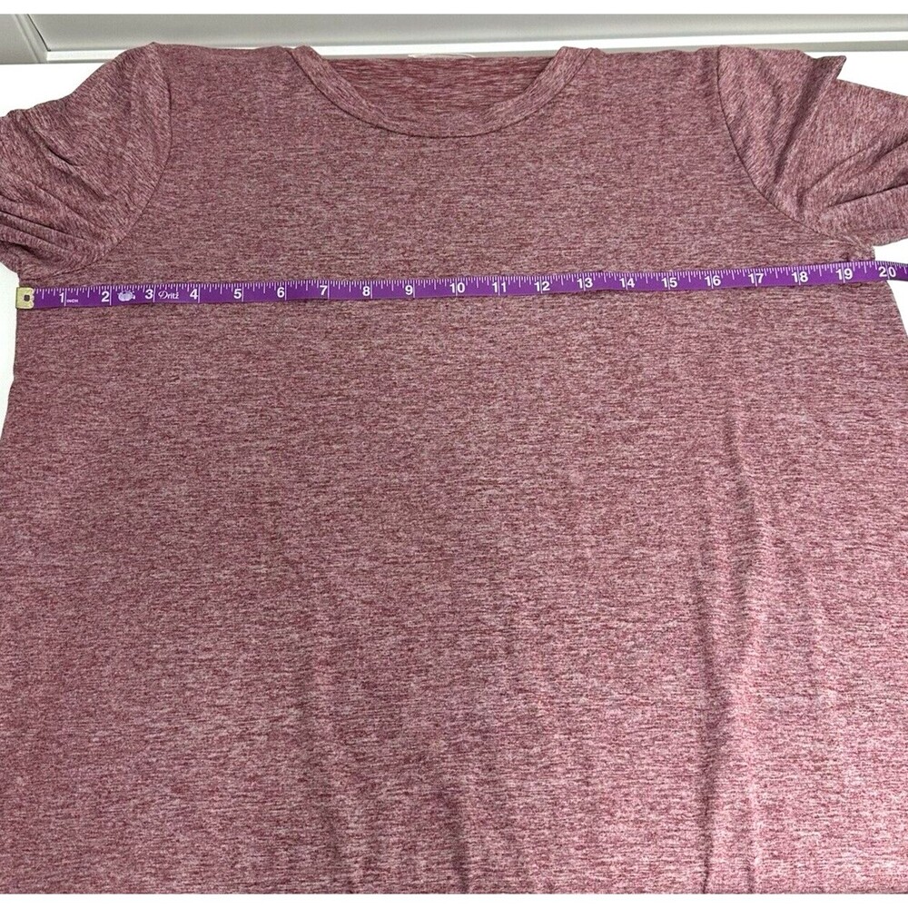 REB In J 220 High-Low Tunic Tee Womens M Soft 3/4 Sleeve Heathered *TINY FLAW* - Picture 9 of 10